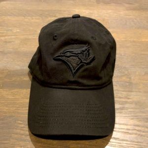 Toronto Blue Jays Black on Black New Era 9Twenty Cap 920 Adjustable Hat
